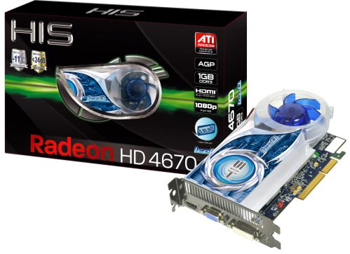 HIS представляє відеокарту Radeon HD 4670 з інтерфейсом AGP